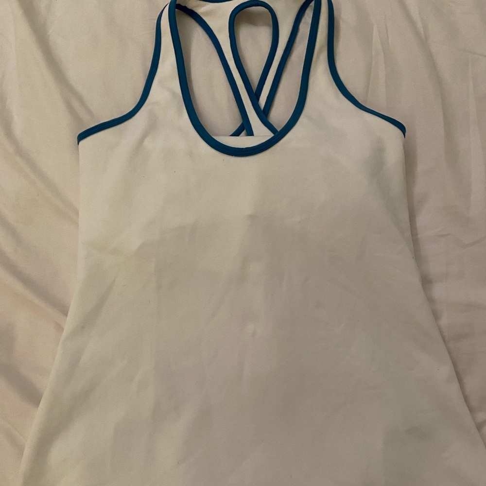 jockey tennis tank top with design on back